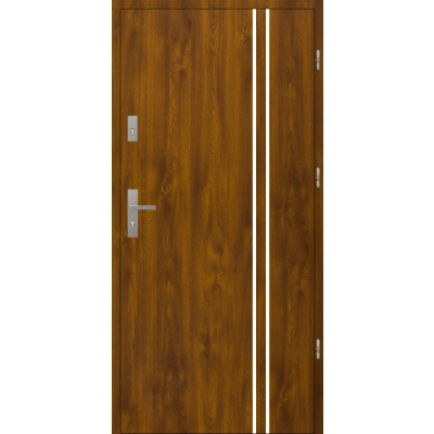 Drzwi A6 INOX Złoty Dąb 55 mm